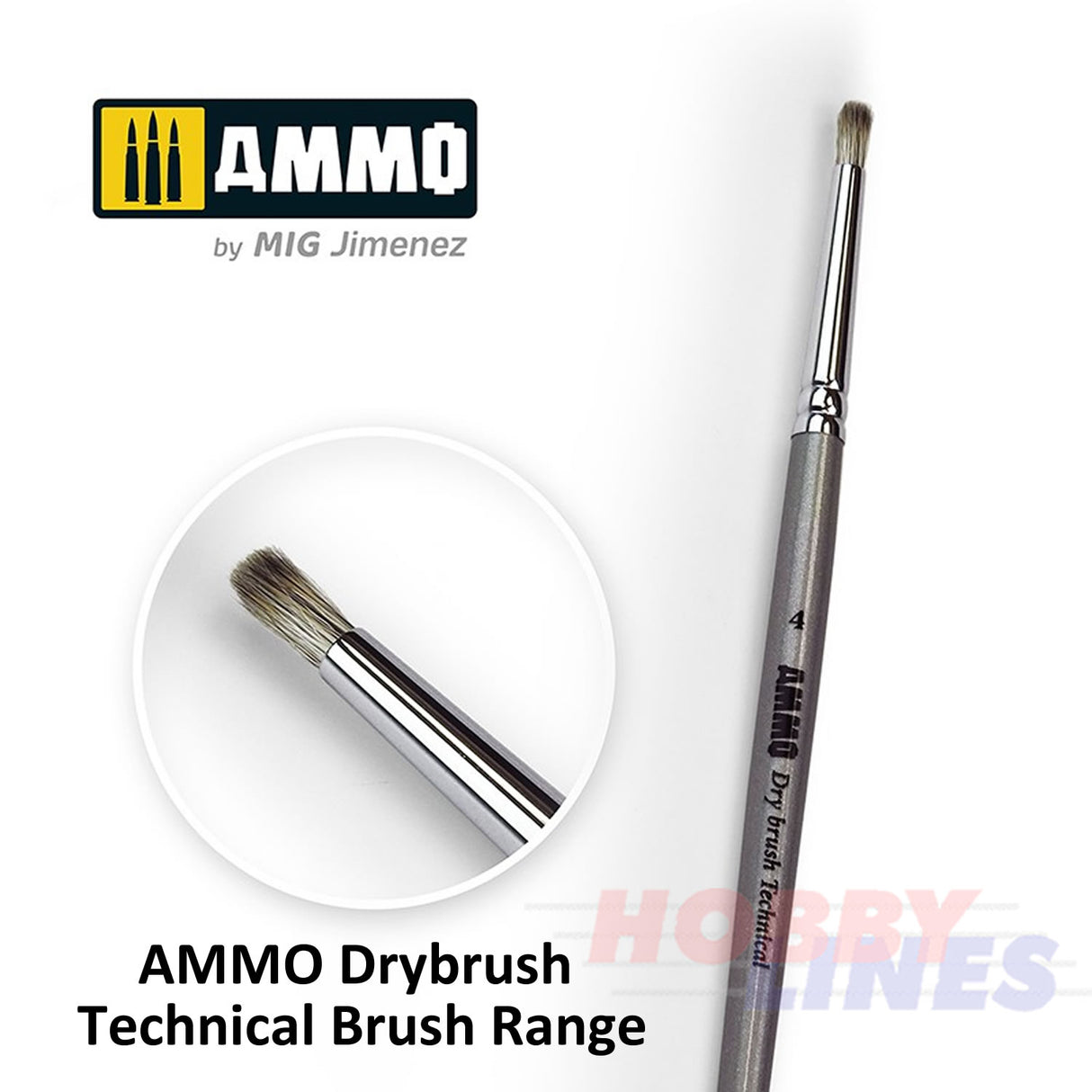 DRYBRUSH TECHNICAL BRUSH Range Dry Brushes Technique AMMO Mig Jimenez