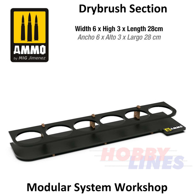 Modular System Workshop DRYBRUSH MODULE organizer AMMO Mig Jimenez Mig8874