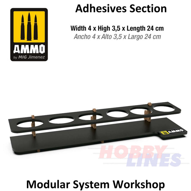 Modular System Workshop ADHESIVES MODULE organizer AMMO Mig Jimenez Mig8877