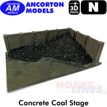 Load image into Gallery viewer, CONCRETE COAL STAITHE 3D Printed Ready to Plant N 1:148 Ancorton Models N3CCS1
