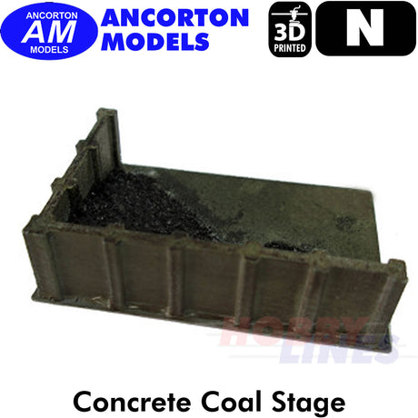 CONCRETE COAL STAITHE 3D Printed Ready to Plant N 1:148 Ancorton Models N3CCS1