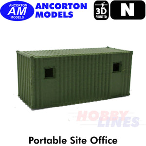 PORTABLE SITE OFFICE 3D Printed Ready to Plant N 1:148 Ancorton Models N3PCB1