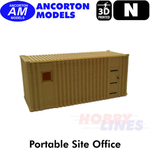 PORTABLE SITE OFFICE 3D Printed Ready to Plant N 1:148 Ancorton Models N3PCB1