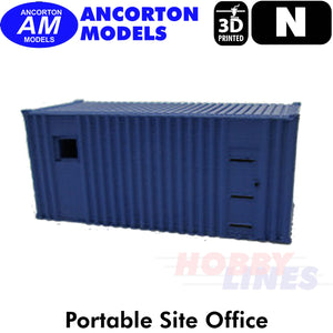 PORTABLE SITE OFFICE 3D Printed Ready to Plant N 1:148 Ancorton Models N3PCB1