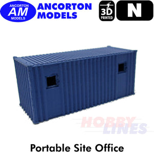 PORTABLE SITE OFFICE 3D Printed Ready to Plant N 1:148 Ancorton Models N3PCB1