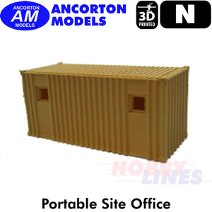 PORTABLE SITE OFFICE 3D Printed Ready to Plant N 1:148 Ancorton Models N3PCB1