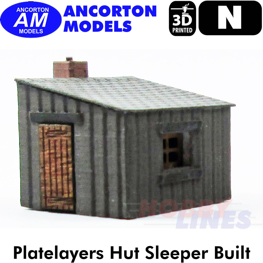 PLATELAYERS HUT 3D Printed Ready to Plant N gauge 1:148 Ancorton Models N3LB5