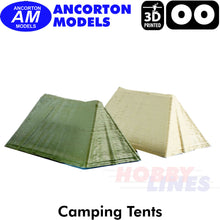 Load image into Gallery viewer, CAMPING TENTS 3D Printed models Ready to Plant OO 1:76 Ancorton Models OO3-TNT1
