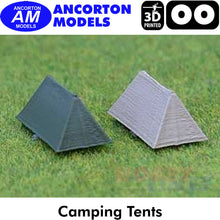 Load image into Gallery viewer, CAMPING TENTS 3D Printed models Ready to Plant OO 1:76 Ancorton Models OO3-TNT1
