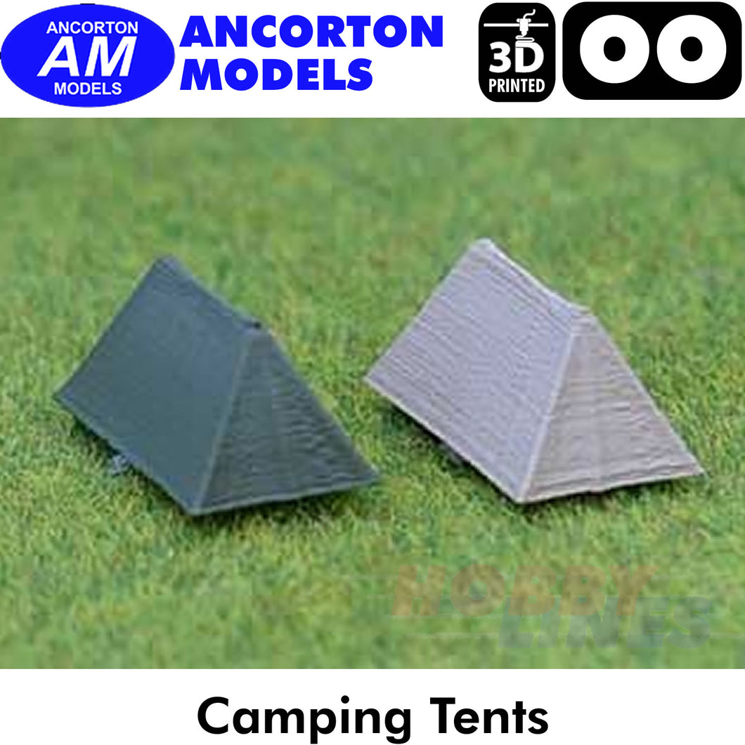 CAMPING TENTS 3D Printed models Ready to Plant OO 1:76 Ancorton Models OO3-TNT1