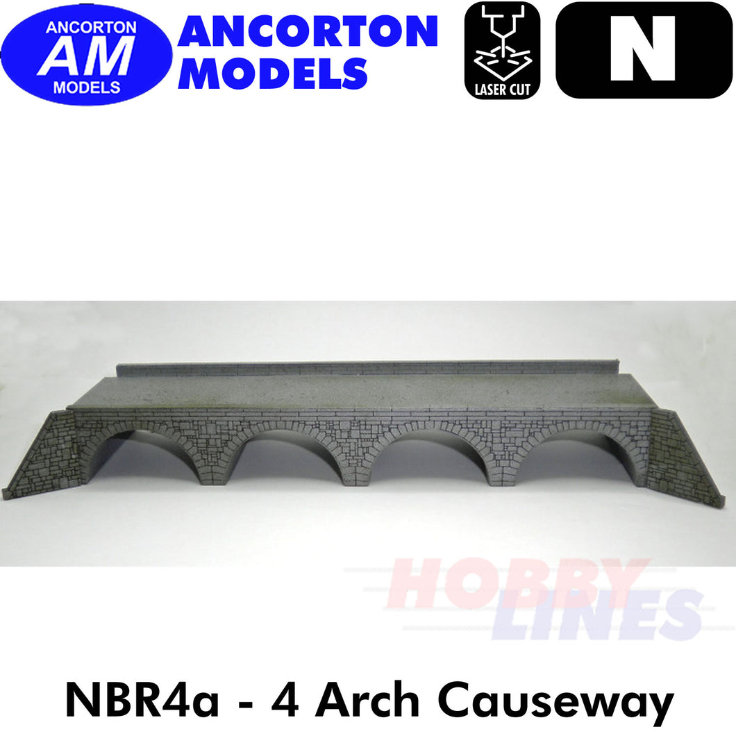 ARCH CAUSEWAY Viaduct top (useNBR4b) laser cut kit N 1:148 Ancorton Models NBR4a