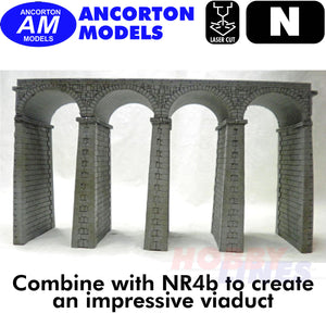 ARCH CAUSEWAY Viaduct top (useNBR4b) laser cut kit N 1:148 Ancorton Models NBR4a