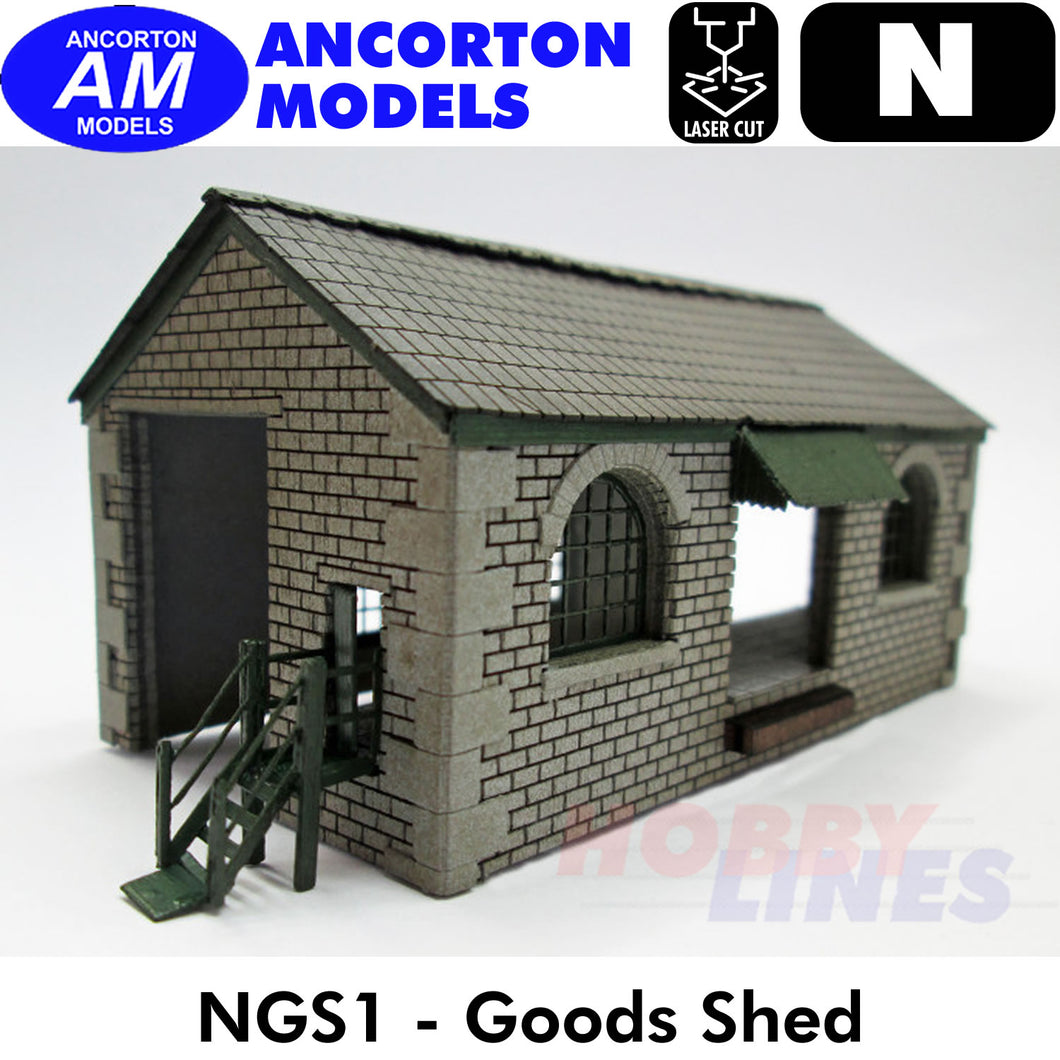 GOODS SHED station building laser cut kit N 1:148 Ancorton Models NGS1