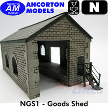 Load image into Gallery viewer, GOODS SHED station building laser cut kit N 1:148 Ancorton Models NGS1
