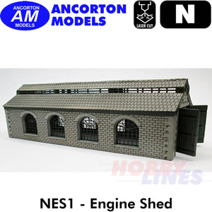 ENGINE SHED station building laser cut kit N 1:148 Ancorton Models NES1