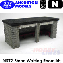 Load image into Gallery viewer, WAITING ROOM  station building laser cut kit N 1:148 Ancorton Models NST2
