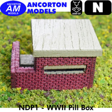 Load image into Gallery viewer, WWII PILL BOX laser cut Ready to Plant N gauge 1:148 scale Ancorton Models NDP1
