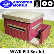 Load image into Gallery viewer, WWII PILL BOX underground entrance laser cut kit OO 1:76 Ancorton Models OODP1
