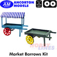 MARKET BARROWS makes two laser cut kit OO gauge 1:76 scale Ancorton Models OOMB1