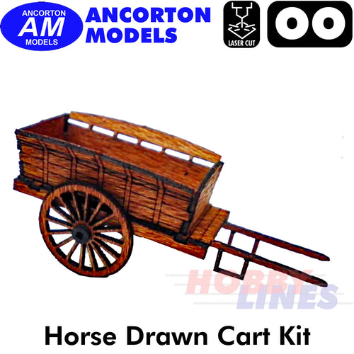 FARM CART Horse Drawn laser cut kit OO gauge 1:76 scale Ancorton Models OOFC1