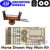 HAY WAIN Horse Drawn Farm Cart laser cut kit OO gauge 1:76 Ancorton Models OOHW1