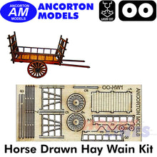 Load image into Gallery viewer, HAY WAIN Horse Drawn Farm Cart laser cut kit OO gauge 1:76 Ancorton Models OOHW1
