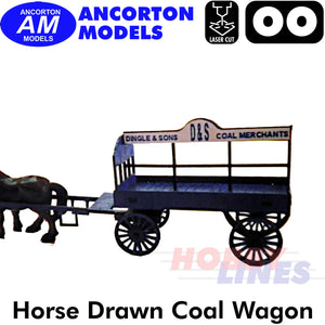 COAL WAGON Horse Drawn cart laser cut kit OO gauge 1:76 Ancorton Models OOCW1