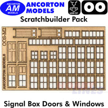 Load image into Gallery viewer, SIGNAL BOX Scratchbuilding parts laser cut kit OO 1:76 Ancorton Models OOS-M2
