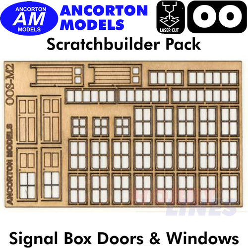 SIGNAL BOX Scratchbuilding parts laser cut kit OO 1:76 Ancorton Models OOS-M2