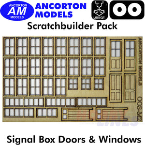 SIGNAL BOX Scratchbuilding parts laser cut kit OO 1:76 Ancorton Models OOS-M2