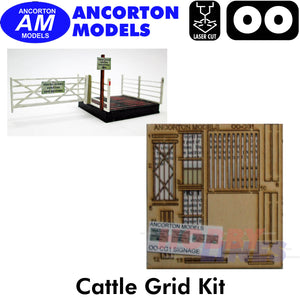 CATTLE GRID laser cut kit OO gauge 1:76 scale Ancorton Models OOCG1
