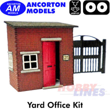 Load image into Gallery viewer, YARD OFFICE with GATES industrial laser cut kit OO 1:76 Ancorton Models OOYO1
