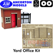 Load image into Gallery viewer, YARD OFFICE with GATES industrial laser cut kit OO 1:76 Ancorton Models OOYO1
