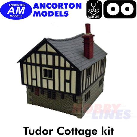 TUDOR COTTAGE laser cut Brick-Loc kit OO gauge 1:76 scale Ancorton Models OOTC1