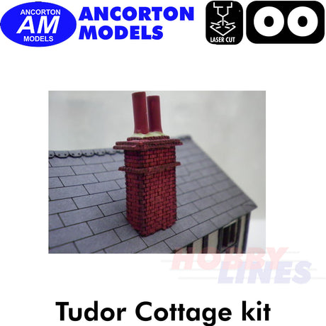 TUDOR COTTAGE laser cut Brick-Loc kit OO gauge 1:76 scale Ancorton Models OOTC1
