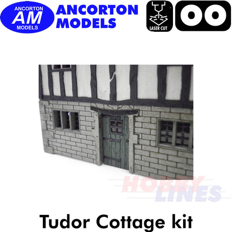 TUDOR COTTAGE laser cut Brick-Loc kit OO gauge 1:76 scale Ancorton Models OOTC1