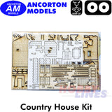 RUINED HOUSE with interior laser cut kit OO gauge 1:76  Ancorton Models OOFH2