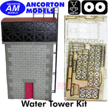 Load image into Gallery viewer, WATER TOWER trackside building laser cut kit OO 1:76 scale Ancorton Models OOWT1
