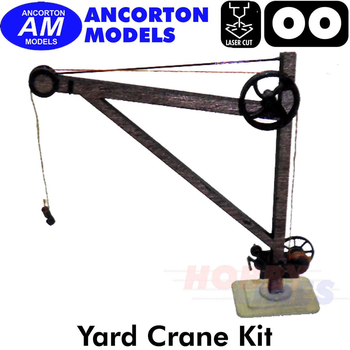 YARD CRANE trackside item laser cut kit OO 1:76 scale Ancorton Models 00YC1