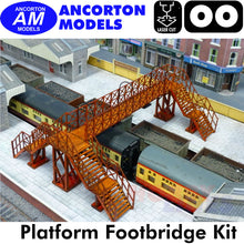 Load image into Gallery viewer, PLATFORM FOOTBRIDGE laser cut kit OO gauge1:76 scale Ancorton Models OOST5
