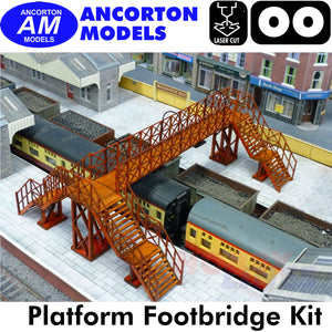 PLATFORM FOOTBRIDGE laser cut kit OO gauge1:76 scale Ancorton Models OOST5