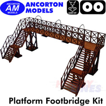 Load image into Gallery viewer, PLATFORM FOOTBRIDGE laser cut kit OO gauge1:76 scale Ancorton Models OOST5
