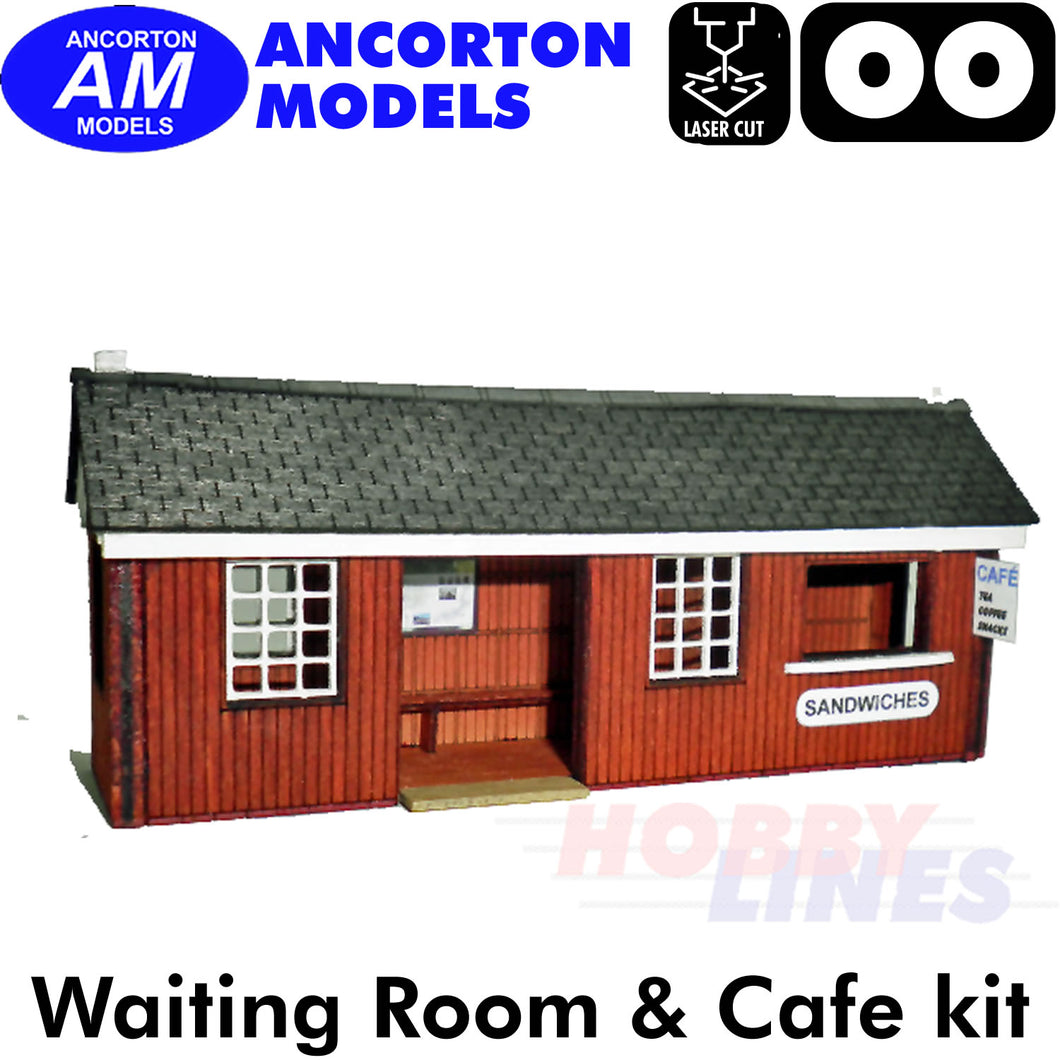 WAITING ROOM &CAFE platform building laser cut kit OO 1:76 Ancorton Models OOST7