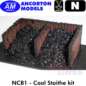 COAL STAITHE sleeper built laser cut Ready to Plant N 1:148 Ancorton Models NCB1