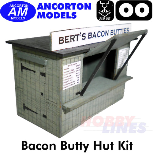 BACON BUTTY HUT laser cut station kit OO gauge 1:76 scale Ancorton Models OOST3