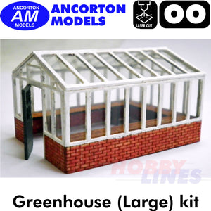 GARDEN GREENHOUSE large laser cut kit OO gauge 1:76 scale Ancorton Models OOGH1