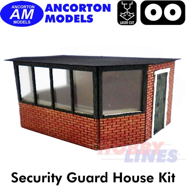 SECURITY GUARD HOUSE industrial laser cut kit OO 1:76 Ancorton Models 00GAH1