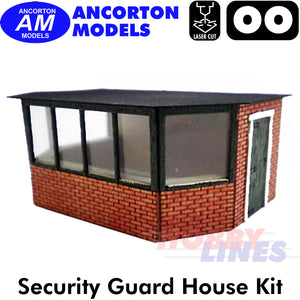 SECURITY GUARD HOUSE industrial laser cut kit OO 1:76 Ancorton Models 00GAH1