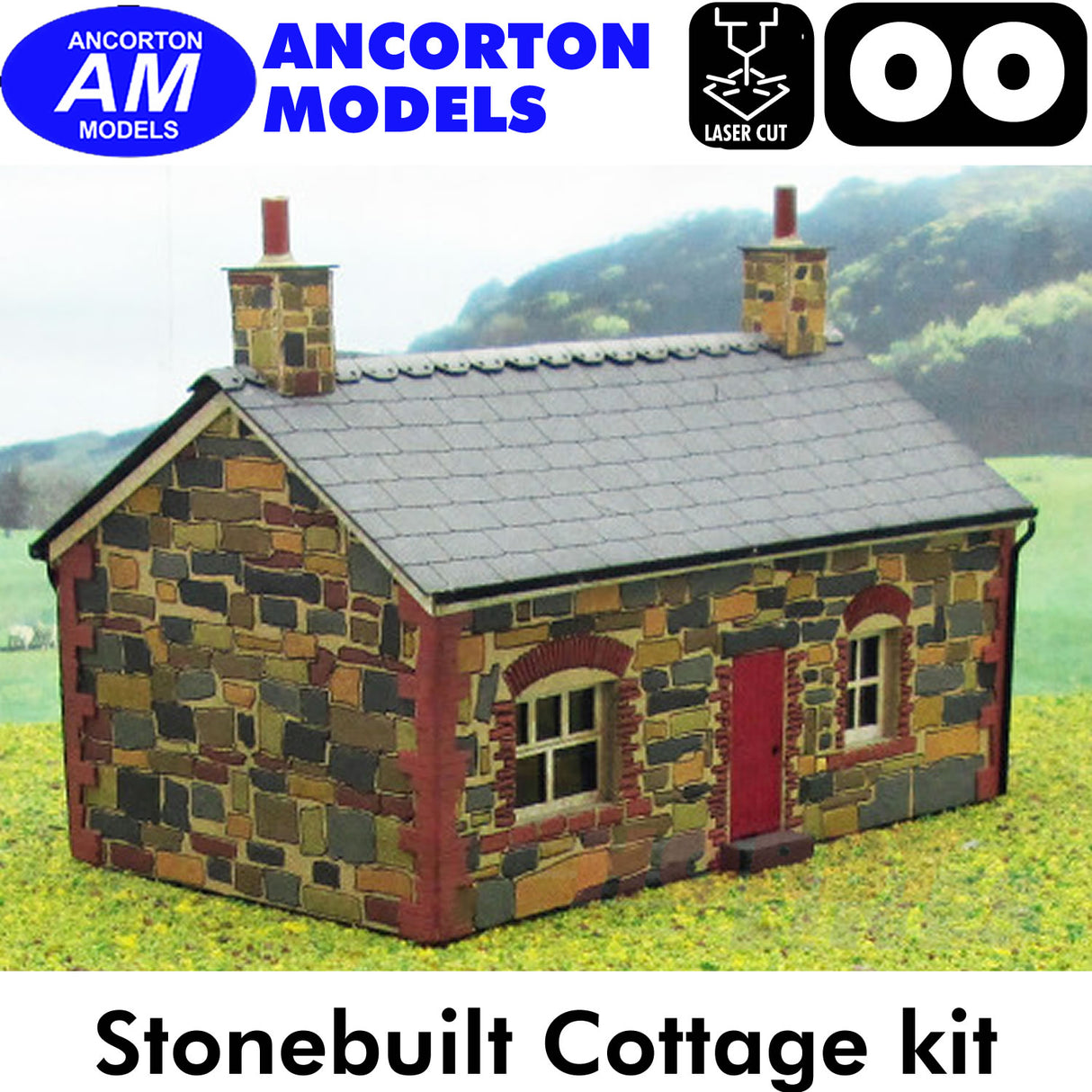 COTTAGE Stone Built dormer window laser cut kit OO 1:76 Ancorton Models OOH2