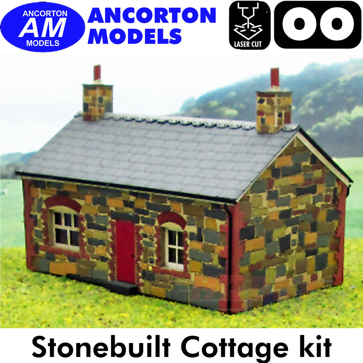 COTTAGE Stone Built dormer window laser cut kit OO 1:76 Ancorton Models OOH2